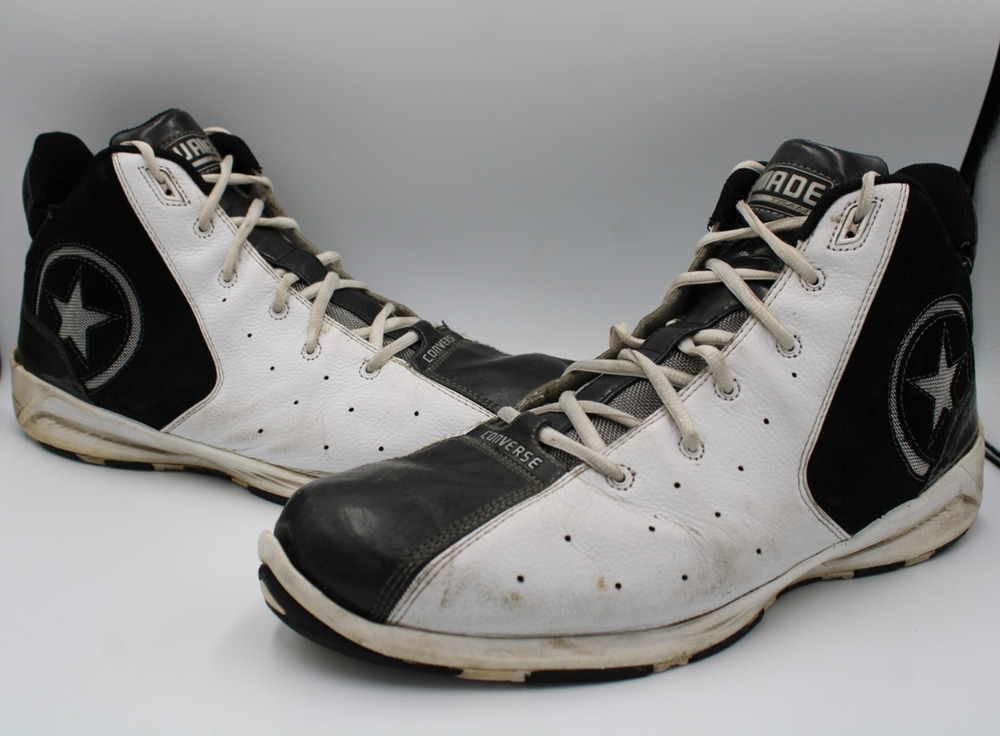 Size 15 VTG Rare Converse All Star Dwyane Wade 1.3 White Black Men’s Basketball